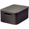 Curver úložný box RATTAN Style2 M, hnědý - 03618-210