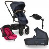 EASYWALKER Kočík kombinovaný Harvey3 Premium 4v1 Sapphire Blue/Berry Pink VP-F173392