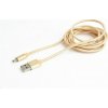 Gembird CCB-mUSB2B-AMBM-6-G Opletaný MicroUSB - USB 2.0, M/M, 1,8m, zlatý