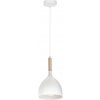 Luminex | Luster na lanku NOAK WOOD 1xE27/15W/230V biela/buk | LU1194