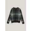 Gant Checked Knitted C-neck Navy