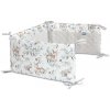 SENSILLO Mantinel do postieľky velvet DEERS šedá PLUSH KARO