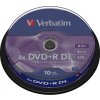 VERBATIM DVD+R(10-pack) Double layer/8x/8.5GB/spindle