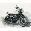 Diamantové maľovanie Diamondi - MOTORKA NA ŠEDOM POZADIE, 40x50 cm, vypnuté plátno na rám (605371B)