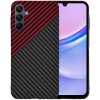 Techsuit Carbonite FiberShell kryt na Samsung Galaxy A15 4G / A15 5G – červený Vortex