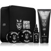 Angry Beards Saloon Jack Saloon olej na bradu 30 ml + Carl Smooth balzam na fúzy 50 ml + šampón na bradu 250 ml + vosk na bradu 30 ml