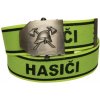 Detský opasok elast. HASIČI 3D neonový+čierný nápis Čierna,