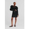SUKŇA KARL LAGERFELD FAUX LEATHER SKIRT W/ZIP BLACK