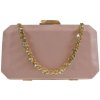 Svetloružová luxusná spoločenská kabelka SILVIE