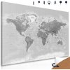 Obraz na korku štýlová mapa v čiernobielom prevedení