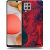Picasee silikónový prehľadný obal pre Samsung Galaxy A42 A426B - Organic red