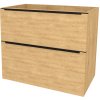 Mereo Mailo, kúpeľňová skrinka 81 cm, čierne madlo, Multidecor, Dub Arlington CN591SBDARL