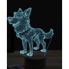 Beling 3D lampa, Cartoon Shepherd dog, 16 farebná, PS10