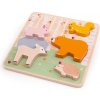 Bigjigs Baby Dřevěné puzzle Woodland