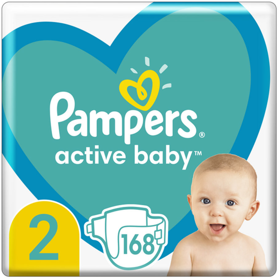 Pampers Active Baby 2 168 ks