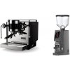 Rocket Espresso Bicocca, black + Eureka Atom W 75, grey
