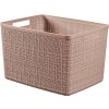 Curver Jute L 20L Košík 36 x 28 x 23 cm ružový 01907-204