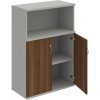 Hobis Policová skriňa Strong, 80x115,2x40 cm, orech/sivá