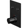 STEINBERG 390 termostatická batéria pod omietku, s funkciou pushtronic, pre 2 výstupy, matná čierna, 39042213S
