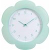 Nástenné Hodiny Zelené Kvetinové 23CM Moderné do Kuchyne Obývačky Dekoratívne