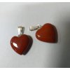 Prívesok Jaspis červený srdiečko 15mm 1ks
