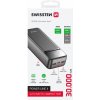 Swisssten Power Line II Powerbanka 30000 mAh 22,5W - čierna
