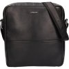 Lagen pánska kožená taška cez rameno 292-4P-500-1 čierna