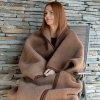 Ako v perinke Televízny vak z ovčej vlny Merino Camel 20 Superwash
