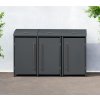 Westmann Moderna oceľový box pre odpadkové koše 3x240l, antracit 83 x 211 x 135 cm, WMJGBAC214A-3