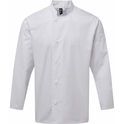 Premier Workwear Kuchárska bunda s dlhým rukávom PR901 White