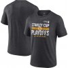 Fanatics Pánske Tričko Boston Bruins 2024 Stanley Cup Playoffs Crossbar Tri-Blend T-Shirt - Heather Charcoal Veľkosť: L