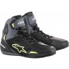 boty FASTER-3 DRYSTAR, ALPINESTARS (černé/šedé/žlutá fluo, vel. 43)