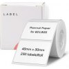 Papierový štítok Niimbot štítky R 40 × 30mm 230 ks White pre B21