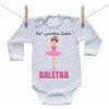 Boodyy Body s dlhým rukávom Keď vyrastiem budem baletka 74 (6-9 mesiacov)