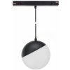 SPECTRUMLED SYSTEM SHIFT - GLOBE P SUSPENDED SPHERE TRACK LIGHT 100MM (850MM CABLE) 5W 165DEG BLACK 5Y WARRANTY