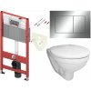 Tece Set modulu do sádrokartonu, EBS WC Boreal, sedátka a tlačítka, chrom 1 set