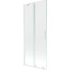 Mexen Velar 2-krídla vaňová zástena posuvná 80 x 150 cm, transparentná, biela - 896-080-000-01-20