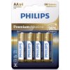 PHILIPS Premium Alkaline AA 4ks LR6M4B/10