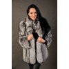 Max Original Leather Dámsky kožuch líška 176 media silver argent. (42 S) - Silver - 42