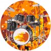 Vymalujsisam.sk Maľovanie podľa čísiel - Bicie Veľkosť: 50x50cm, Rám: Okrúhly rám