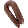 KING COCK DOUBLE PENETRATOR COCK LARGE - BROWN