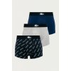 Boxerky Lacoste 3-pak pánske, tmavomodrá farba
