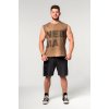 Pánske tielko Nebbia Washed-off Tank Top BEASTIN' Light Brown XL