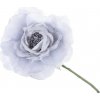 Kvet MagicHome, pivónia, modro-sivá, stonka, veľkosť kvetu: 16 cm, dĺžka kvetu: 24 cm, bal. 6 ks