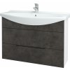 Dreja Umývadlová skrinka TAKE IT SZZ2 105 - N01 Biela lesk / Úchytka T07 / D16 Tmavý betón