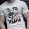 Tričko s potlačou Jazda na koni je moja terapia Dámsky Biela XL