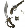 Sada pirátska s pištoľou a šabľou