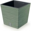 Prosperplast kvetináč Furu Square Low Zemitě zelená 24 cm