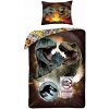 Halantex · Bavlnené posteľné obliečky Jurský park – motív Súboj dinosaurov - 100% bavlna - 70 x 90 cm + 140 x 200 cm