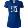Volleyball nápis - Dámske tričko z organickej bavlny Origin (GOTS) - S ( Kráľovská modrá )